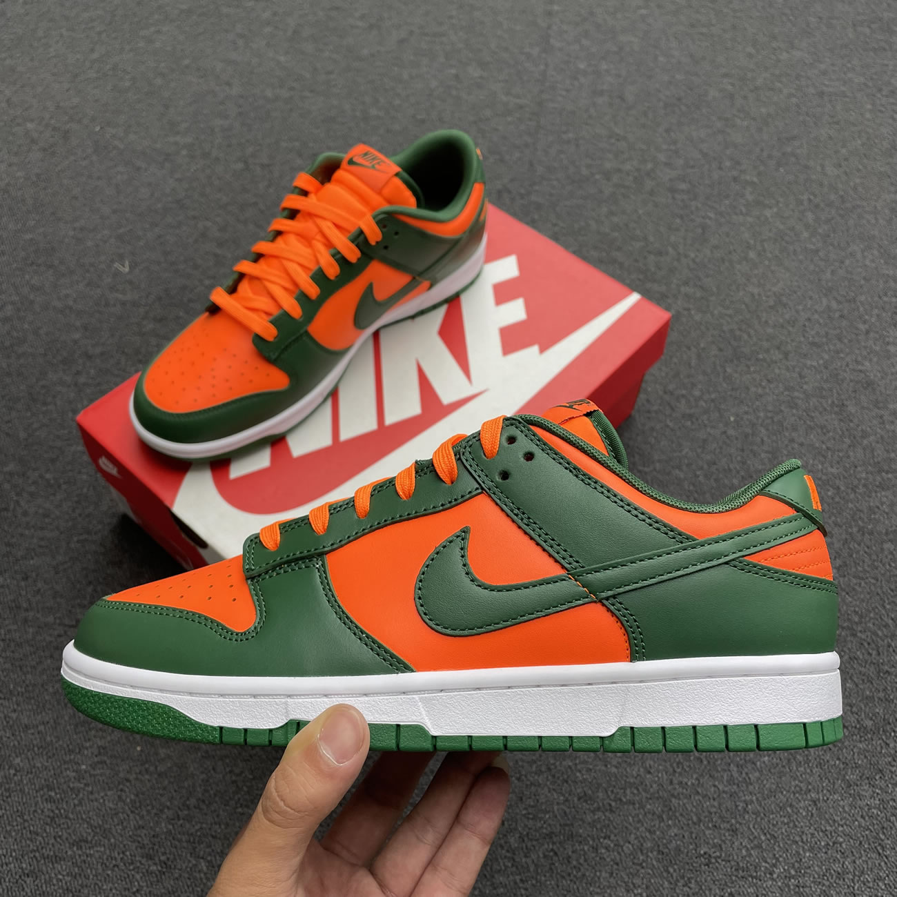 Nike Dunk Low Miami Hurricanes Dd1391 300 (12) - www.newkick.vip